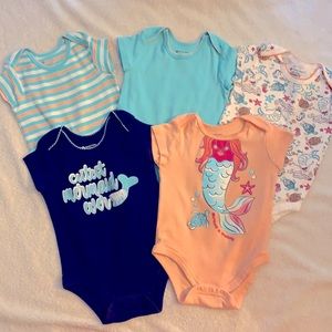 Baby Girl Under the Sea Onesies